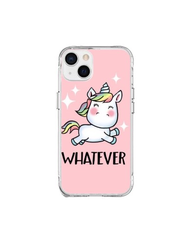 Coque iPhone 15 Plus Licorne Whatever - Maryline Cazenave