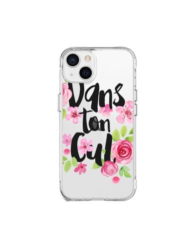 Cover iPhone 15 Plus Dans Ton Cul Fiori Trasparente - Maryline Cazenave