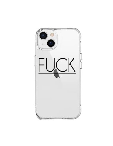 Cover iPhone 15 Plus Fuck Trasparente - Maryline Cazenave