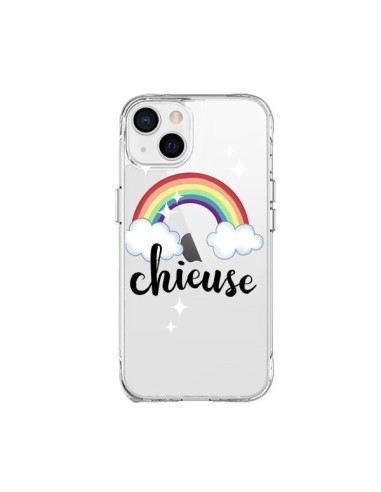 iPhone 15 Plus Case Chieuse Arc En Ciel Clear - Maryline Cazenave