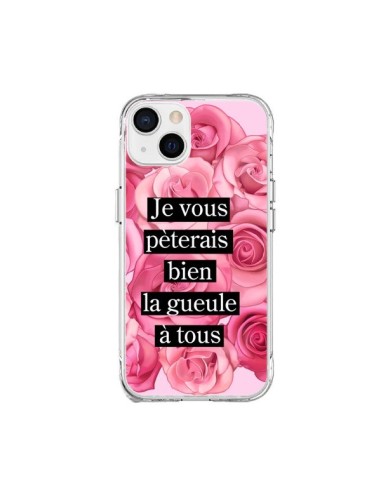 Cover iPhone 15 Plus Je vous pèterais Fiori - Maryline Cazenave