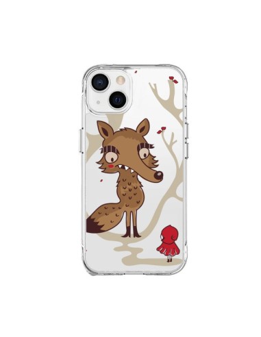 iPhone 15 Plus Case Cappuccetto Red Loup Hello Big Wolf Clear - Maria Jose Da Luz