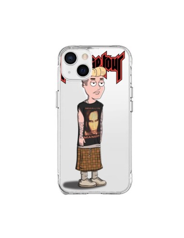 Cover iPhone 15 Plus Bieber Marilyn Manson Fan Trasparente - Mikadololo