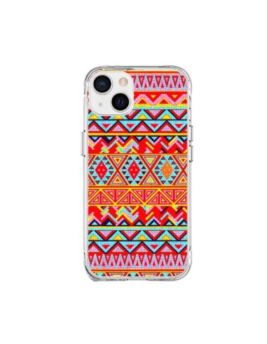 Cover iPhone 15 Plus India Style Pattern Legno Azteco - Maximilian San