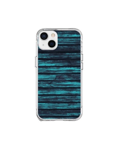 Coque iPhone 15 Plus Blue Moon Wood Bois - Maximilian San