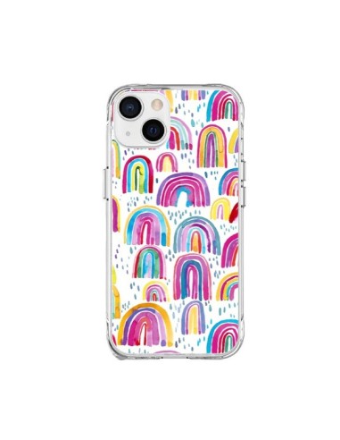 iPhone 15 Plus Case Cute WaterColor Rainbows Rainbow - Ninola Design