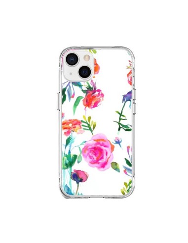 Cover iPhone 15 Plus Pioggia Nuvole Blu - Ninola Design