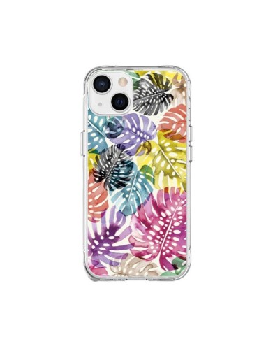 Coque iPhone 15 Plus Tigers and Leopards Yellow - Ninola Design