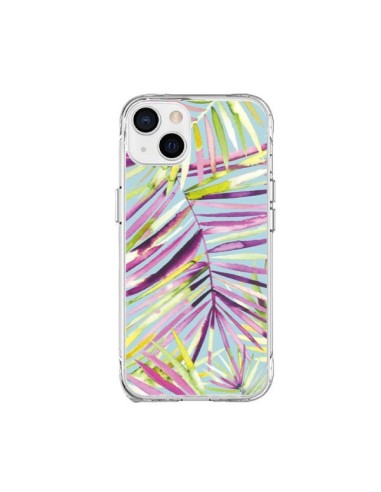 Cover iPhone 15 Plus Fiori Tropicali Multicolore - Ninola Design