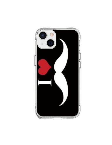 Cover iPhone 15 Plus I Love Moustache - Nico