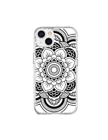 Coque iPhone 15 Plus Mandala Noir Azteque - Nico