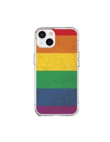 Coque iPhone 15 Plus Drapeau Arc En Ciel Gay - Nico