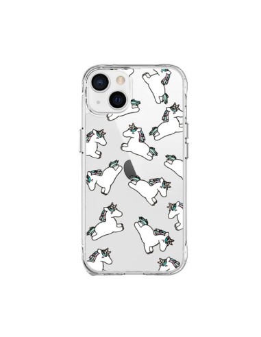 Cover iPhone 15 Plus Unicorno Criniera Trasparente - Nico