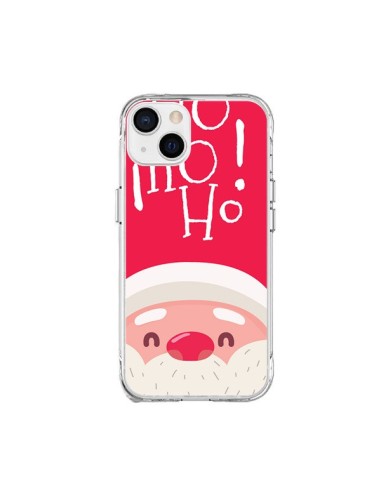 Cover iPhone 15 Plus Babbo Natale Oh Oh Oh Rosso - Nico