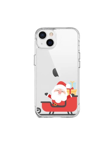 iPhone 15 Plus Case Santa Claus and the sled Clear - Nico