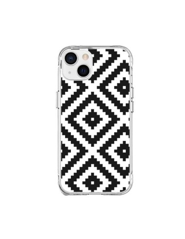 Cover iPhone 15 Plus Diamanti Motivi Bianco e Nero - Pura Vida