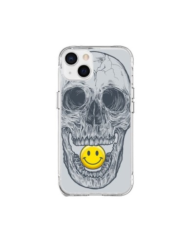 Coque iPhone 15 Plus Smiley Face Tête de Mort - Rachel Caldwell