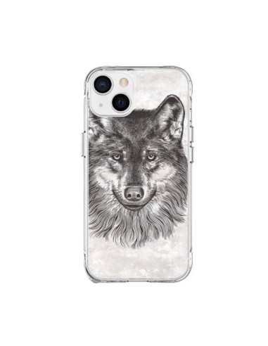 Coque iPhone 15 Plus Loup Gris - Rachel Caldwell