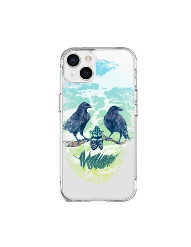 Coque iPhone 15 Plus Tête de Mort Nature Transparente - Rachel Caldwell