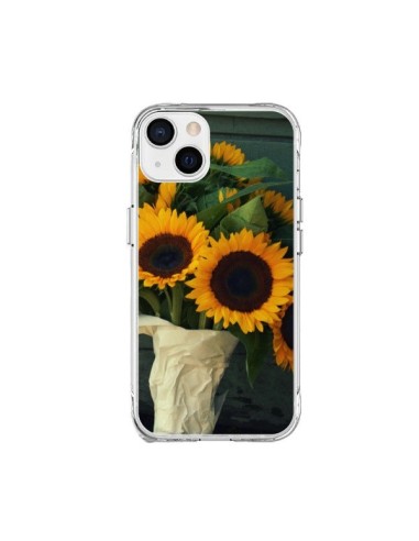 Coque iPhone 15 Plus Tournesol Bouquet Fleur - R Delean