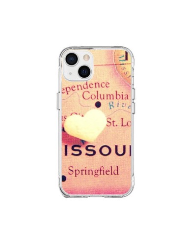 Cover iPhone 15 Plus Mappa Missouri Coeoeur - R Delean