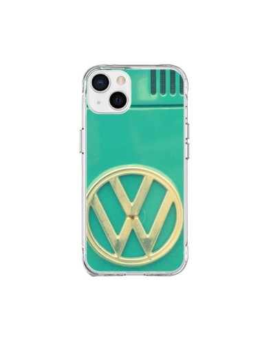 iPhone 15 Plus Case Groovy Van Hippie VW Blue - R Delean