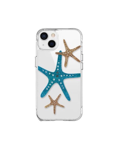 Coque iPhone 15 Plus Etoile de Mer Starfish Transparente - Sylvia Cook