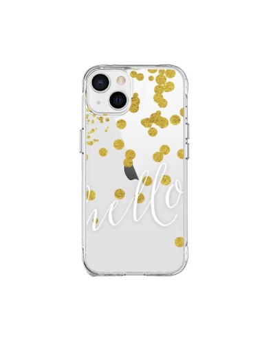 Cover iPhone 15 Plus Hello Ciao Trasparente - Sylvia Cook