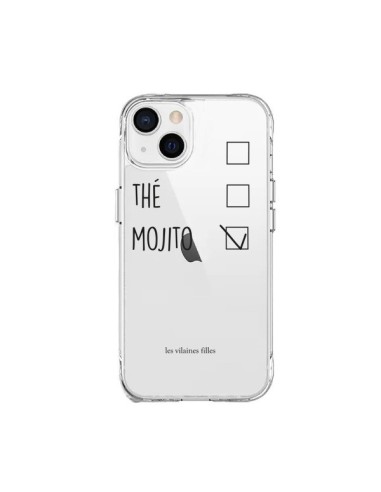 Coque iPhone 15 Plus Café, Thé et Mojito Transparente - Les Vilaines Filles