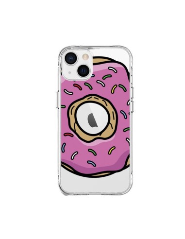 Cover iPhone 15 Plus Ciambelle Rosa Trasparente - Yohan B.