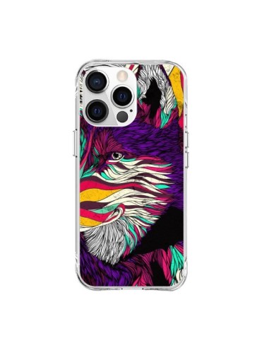 Cover iPhone 15 Pro Max Husky Cane-Lupo Colorato  - Danny Ivan