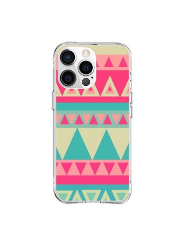 Cover iPhone 15 Pro Max Azteco Rosa Verde - Eleaxart