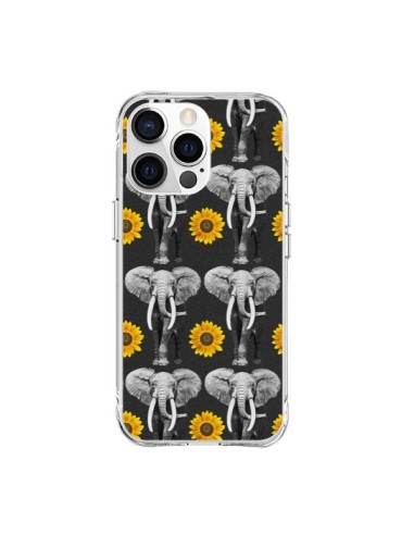 Cover iPhone 15 Pro Max Elefante Girasoli - Eleaxart