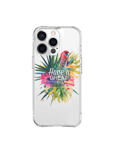 Cover iPhone 15 Pro Max Have a great summer Estate Pappagalli - Eleaxart