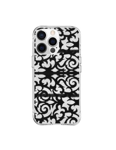 Cover iPhone 15 Pro Max Astratto Bianco e Nero - Irene Sneddon