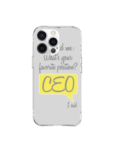 Cover iPhone 15 Pro Max What's your favorite position CEO I said, Giallo - Shop Gasoline