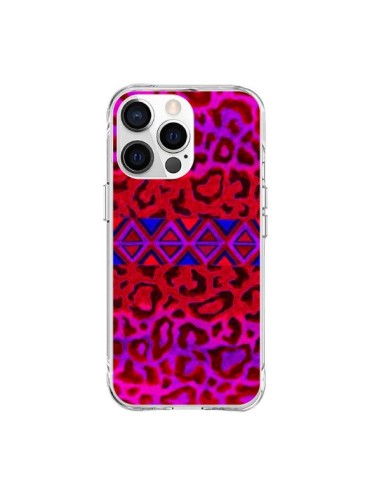 iPhone 15 Pro Max Case Tribal Leopard Red - Ebi Emporium