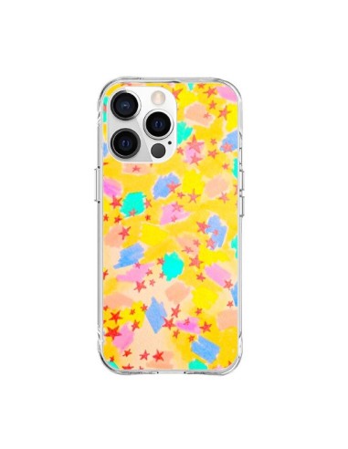 Coque iPhone 15 Pro Max Stars Etoiles Jaunes - Ebi Emporium