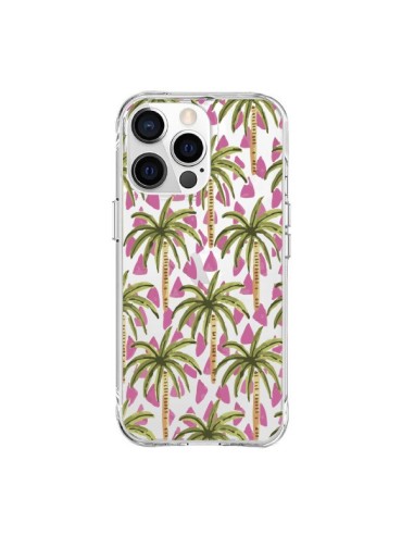 Cover iPhone 15 Pro Max Palme Trasparente - Dricia Do