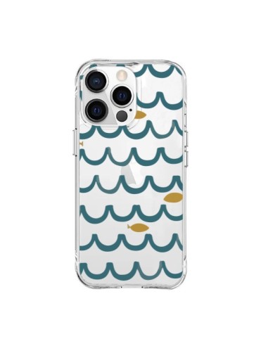 Cover iPhone 15 Pro Max Pesce Acqua Trasparente - Dricia Do