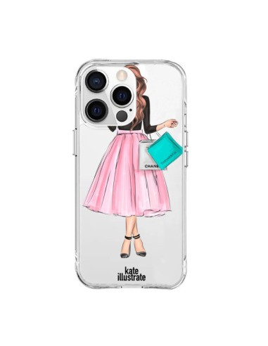 Cover iPhone 15 Pro Max Shopping Time Trasparente - kateillustrate