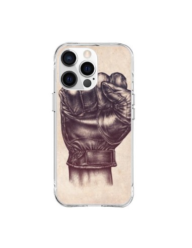 Coque iPhone 15 Pro Max Fight Poing Cuir - Lassana