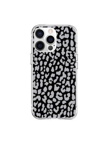 Cover iPhone 15 Pro Max Leopardo Grigio - Mary Nesrala