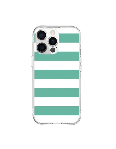 Cover iPhone 15 Pro Max Bande Verde Menta - Mary Nesrala