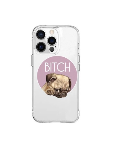 Cover iPhone 15 Pro Max Bulldog Bitch Trasparente - Maryline Cazenave