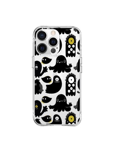 Cover iPhone 15 Pro Max Monsters Pattern Mostri Trasparente - Maria Jose Da Luz