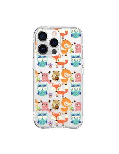 Cover iPhone 15 Pro Max Renard Ecureuil Coniglio Hibou Trasparente - Maria Jose Da Luz