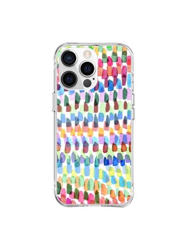 iPhone 15 Pro Max Case Artsy Strokes Stripes Colorate - Ninola Design