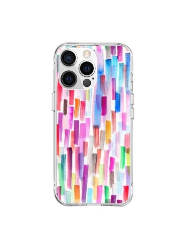 Cover iPhone 15 Pro Max Colorful Brushstrokes Multicolore - Ninola Design