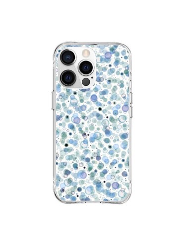 Cover iPhone 15 Pro Max Cosmic Bolle Blu - Ninola Design